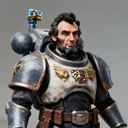 portrait of abraham lincoln as a space marine from warhammer 4 0 k