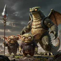 gremlins vs mothra art by mobius