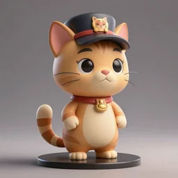 cat figurine, puss in boots theme disney anime, octane render, 8 k, art station, concept art, cinematic lighting, realistic hd, 3 d