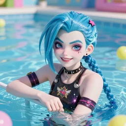 jinx at the pool