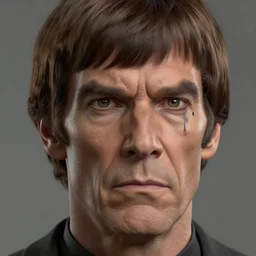 a highly detailed portrait of an angry spock with a tear drop tattoo under is eye, highly detailed, detailed expressions, realistic