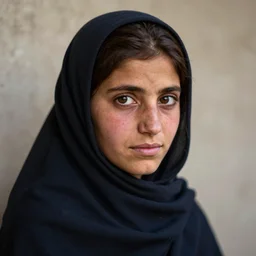 afghan girl, portrait by steve mccurry