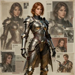 hyperdetailed beautiful armored girl. artstation hq. intricate. marat zakirov. helen ilnytska. incredible background. vincent di fate. light by stuart lippincott. full height. decollage. assemblange. cgsociety. 8 0 s sci fi art