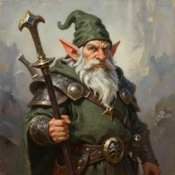a beautiful portrait painting of a rpg gnome archaeologist sorcerer, portrait fantasy art, pathfinder, world of warcraft, art by keith parkinson and greg rutkowski and tim hildebrandt
