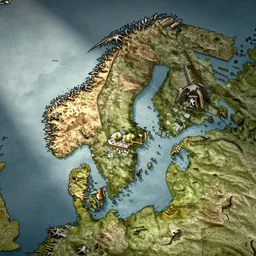 a detailed ancient map of the orkney islands, cartography