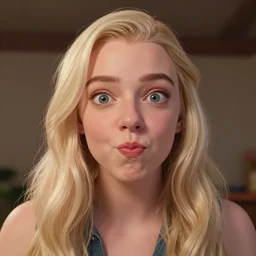 anya taylor joy making silly faces selfie, pixar, volumetric lighting, epic composition, hyper detailed, ultra realistic, sharp focus, octane render, volumetric, ray tracing, artstation trending, cgsociety, sense of awe, 4 k