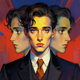symmetry!! stunning portrait of [ character ]!! by tex avery vibrant colours, dynamic lighting, digital art, winning award masterpiece, fantastically beautiful, illustration, aesthetically inspired by beksinski and dan mumford, trending on artstation, art by greg rutkowski, 8 k
