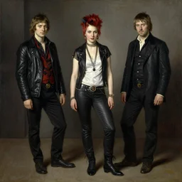 solomon joseph solomon and richard schmid and jeremy lipking victorian genre painting full length portrait painting of a young beautiful woman punk rocker