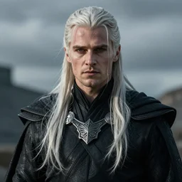 benjen stark with long platinum blond hair