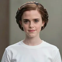 still of emma watson as princess leia in return of the jedi