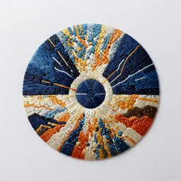 yarns fuzzy wool embroidery of nuclear blast