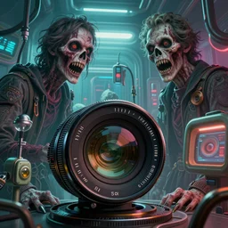 Hospital, horror sccene, illustrated by Greg Rutkowski and Gaston Bussiere, 35mm lens, beautiful macro close-up imagery, vibrantly lush neon lighting, beautiful volumetric-lighting-style atmosphere, a futuristic atmosphere, intricate, detailed, photorealistic imagery, trending on artstation, 4k, 8k