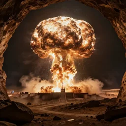 cave painting of a nuclear explosion