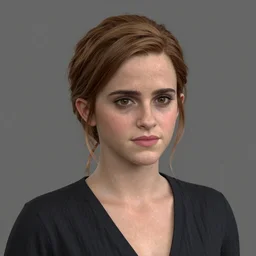 3 d render of emma watson