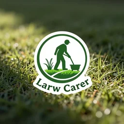 a logo for a lawn care business