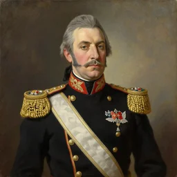 Portrait of the United States Emperor in his Ceremonial Garb, 1946, Oil on Canvas