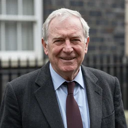 portrait of an average old british male, smiling