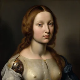 a portrait of a female android by giovanni bellini