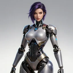 womanized humanoid robot, pretty face, anatomically correct, league of legends art by vonka xu, unreal engine, digital art, highly detailed