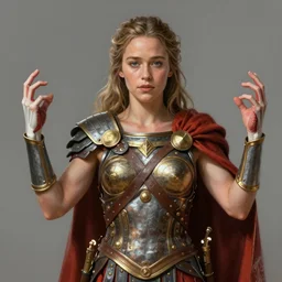 Emilia Clarke as goddess of war, anatomy, only two hands, highly detailed, digital painting, artstation, concept art, smooth, sharp focus, illustration, Unreal Engine 5, 8K, art by art by artgerm and greg rutkowski and edgar maxence