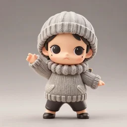 still figurine of cthulhu wearing a comfy sweater, tsurime eyes, tareme eyes, eyes by kon satoshi, personification, dynamic pose, detailed product photo, featured on amiami, tone mapped, beautiful composition, 8 5 mm, f 5. 8, soft lighting
