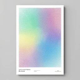 3-color screenprinted poster with blends and gradients using InterlockingHalftones