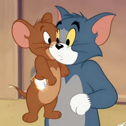 tom and jerry in anime style