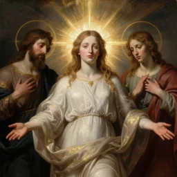 the moment at which the unity and the trinity separated, creating the false christian god