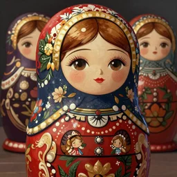 matryoshka Russian hero digital fantasy character, painted portrait, artstation, concept art, hard focus, illustrations, works by Artgerm and Greg Rutkowski, Alphonse Mucha and Craig Mullins, James Jean, Andrey Ryabovichev, Mark Simonetti and Peter Morbacher, 16k,