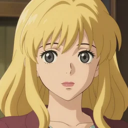 high definition anime portrait of a blonde anime woman, by Studio Ghibli, trending on artstation, sharp high quality anime, zbrush