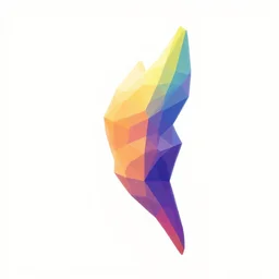 low polygon render of a wisp, isometric 3 d, ultra hd, vibrant