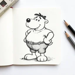 art materials, handmade by richard scarry, ink, masterpiece, ultra smooth details