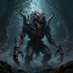 horrific Lovecraftian space horror monster, 8k