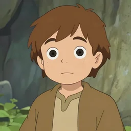 frodo, cartoon portrait,