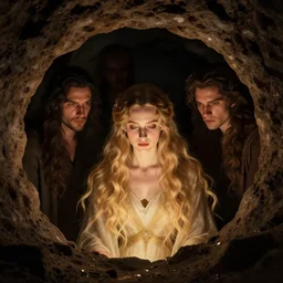 nefarious men looking down a deep hole