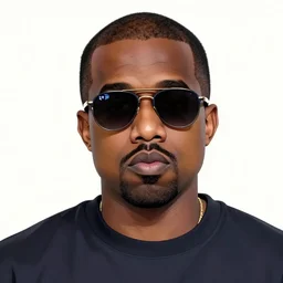 portrait of kanye west, sunglasses, patriot, maga, america, by yoichi hatakenaka, masamune shirow, josan gonzales and dan mumford, ayami kojima, takato yamamoto, barclay shaw, karol bak, yukito kishiro