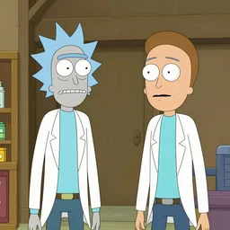 beavis and butthead in a Rick and morty cameo, highly detailed, high quality,