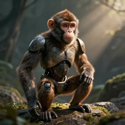 monkey robot realistic cinematic