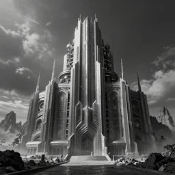 greyscale hightmap, mechanical, giger, art deco