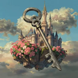 a wholesome animation key shot, floating sky castle, studio ghibli, pixar and disney animation, sharp, rendered in unreal engine 5, anime key art by greg rutkowski, bloom, dramatic lighting, volumetric lighting!!