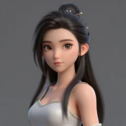 Kagamine Rin high detailed 3d render, unreal engine 5, 8k