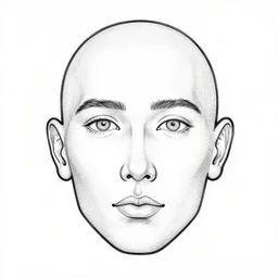 digital information theory face, line art