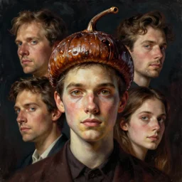 portrait, nightmare anomalies, acorn by dariusz zawadzki, kenneth blom, mental alchemy, james jean, pablo amaringo, naudline pierre, contemporary art, hyper detailed
