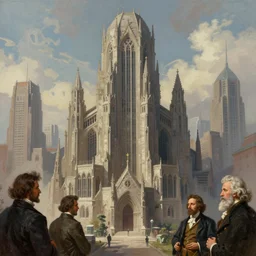 a beautiful digital illustration painting of a megalopolis in the style of gothic brutalist architecture by benoit b. mandelbrot, steven belledin, martin johnson heade, lee madgwick, caspar david friedrich, and david rios ferreira. 8 k resolution trending on artstation concept art digital illustration