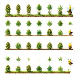 spritesheet game asset vector art of marijuana, smooth style beeple, by thomas kinkade hearstone league of legends dofus overwatch