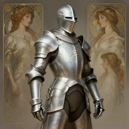 a space knight, diffuse lighting, fantasy, intricate, elegant, highly detailed, lifelike, photorealistic, digital painting, artstation, illustration, concept art, smooth, sharp focus, art by john collier and albert aublet and krenz cushart and artem demura and alphonse mucha