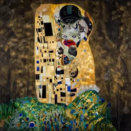 cthulhu klimt style art detailed