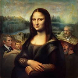 monalisa by jacek yerka, alex gray, zdzisław beksiński, dariusz zawadzki, jeffrey smith and h.r. giger, oil on canvas, 8k highly professionally detailed, trending on artstation
