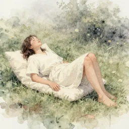 vanilla relaxation, film photography watercolored misty artstation 8k