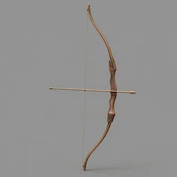 complex 3 d model of a medieval bow, longbow, shortbow, composite bow